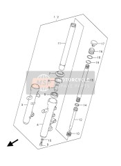 5110449F00, Damper Assy, Front Fork  Lh, Suzuki, 0